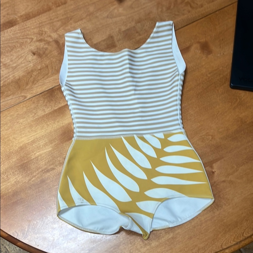 Seea Women's One Piece - Yellow and White